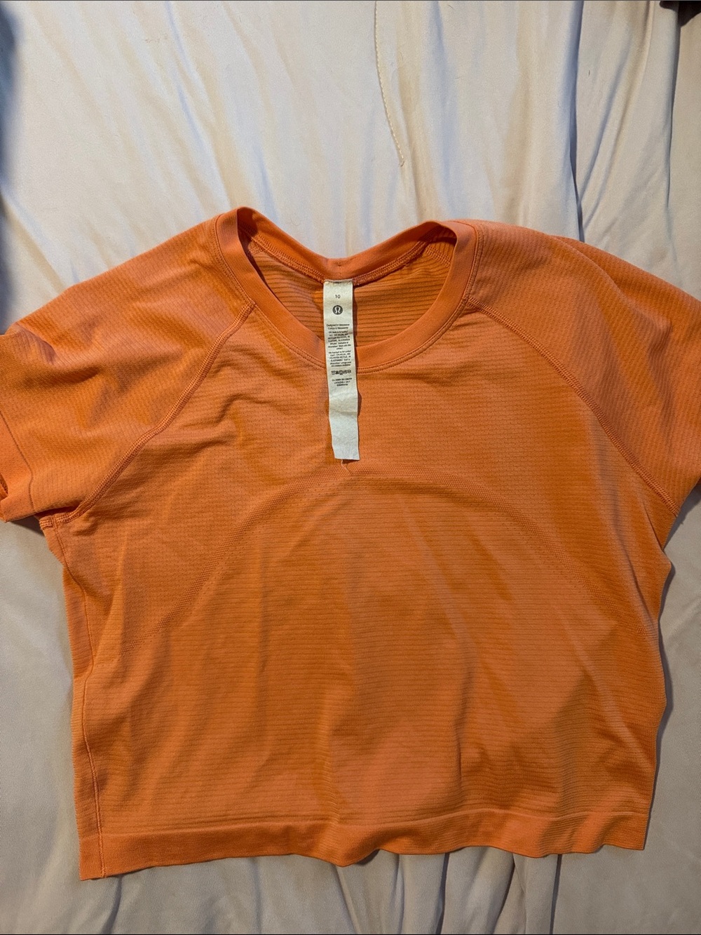 Women's Orange Short-Sleeve Crewneck Top lululemon